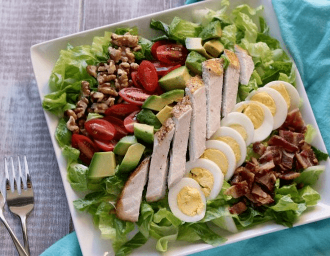 Salat mat héije Proteinen